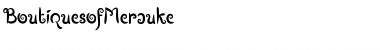 Download Boutiques of Merauke Regular Font Title Preview