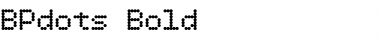 Download BPdots Bold Font Title Preview