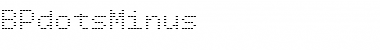 Download BPdotsMinus Regular Font Title Preview