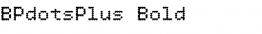 Download BPdotsPlus Bold Font Title Preview
