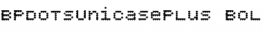 Download BPdotsUnicasePlus Bold Font Title Preview