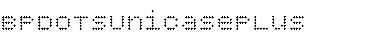 Download BPdotsUnicasePlus Regular Font Title Preview