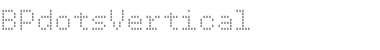 Download BPdotsVertical Regular Font Title Preview