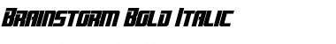 Download Brainstorm Bold Italic Font Title Preview