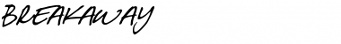 Download Breakaway Regular Font Title Preview
