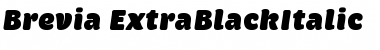 Download Brevia ExtraBlackItalic Regular Font Title Preview