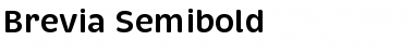 Download Brevia Semibold Regular Font Title Preview