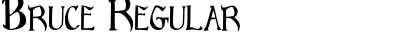 Download Bruce Regular Font Title Preview