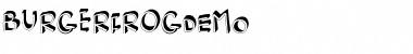 Download Burger Frog DEMO Regular Font Title Preview