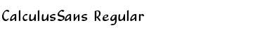Download Calculus Sans Regular Font