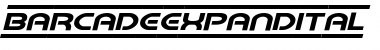 Download Barcade Expanded Italic Expanded Italic Font Title Preview