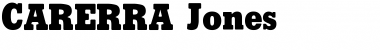Download CARERRA Jones Regular Font Title Preview