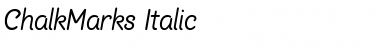 Download Chalk Marks Italic Font Title Preview