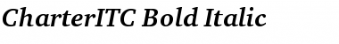 Download CharterITC Bold Italic Font Title Preview