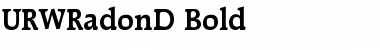 Download URWRadonD Bold Font