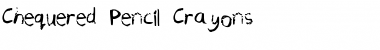 Download Chequered Pencil Crayons Regular Font Title Preview