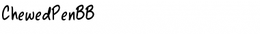 Download Chewed Pen BB Regular Font Title Preview