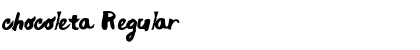Download chocoleta Regular Font Title Preview