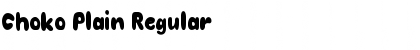 Download Choko Plain Regular Font Title Preview