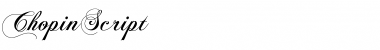Download ChopinScript Medium Font Title Preview