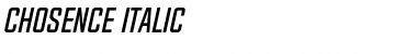 Download Chosence Italic Font Title Preview