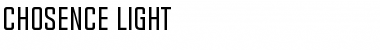 Download Chosence Light Regular Font Title Preview