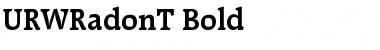 Download URWRadonT Bold Font