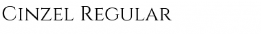 Download Cinzel Regular Font Title Preview