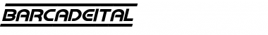 Download Barcade Italic Italic Font Title Preview
