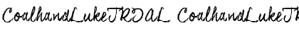 Download CoalhandLukeTRIAL CoalhandLukeTRIAL Font Title Preview