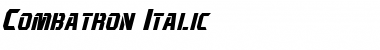 Download Combatron Italic Font Title Preview