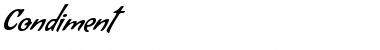 Download Condiment Regular Font Title Preview