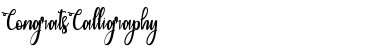 Download Congrats Calligraphy Regular Font Title Preview