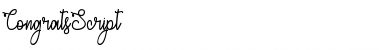 Download Congrats Script Regular Font Title Preview