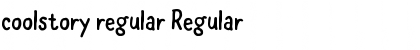 Download coolstory regular Regular Font Title Preview