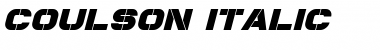 Download Coulson Italic Font Title Preview