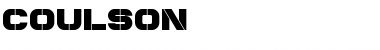 Download Coulson Regular Font Title Preview