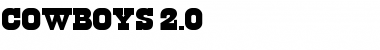 Download Cowboys 2.0 Regular Font Title Preview