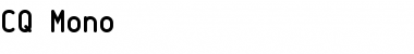 Download CQ Mono Regular Font Title Preview