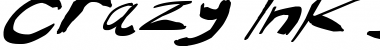 Download Crazy Ink Splats Italic Font Title Preview