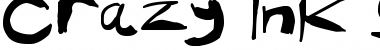 Download Crazy Ink Splats Regular Font Title Preview