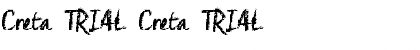 Download Creta_TRIAL Creta_TRIAL Font Title Preview