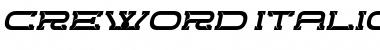 Download Creword Italic Font Title Preview