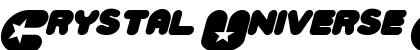 Download Crystal Universe Oblique Oblique Font Title Preview