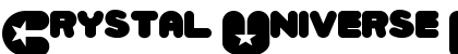 Download Crystal Universe Regular Regular Font Title Preview