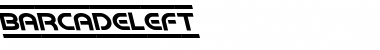 Download Barcade Leftalic Italic Font Title Preview