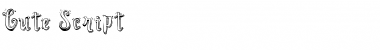 Download Cute Script Regular Font Title Preview