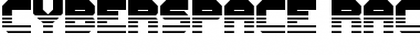 Download Cyberspace Raceway Front Regular Font Title Preview