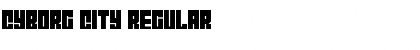 Download Cyborg City Regular Font Title Preview