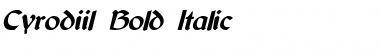 Download Cyrodiil Bold Italic Font Title Preview